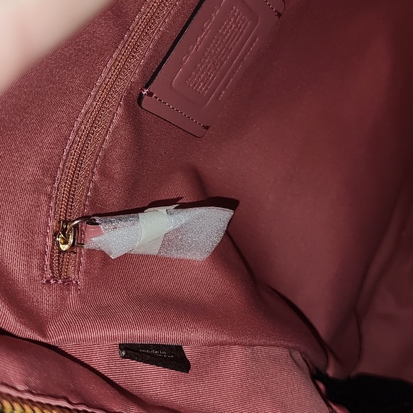 NWOT coralish pink coach backpack - Picture 6 of 16